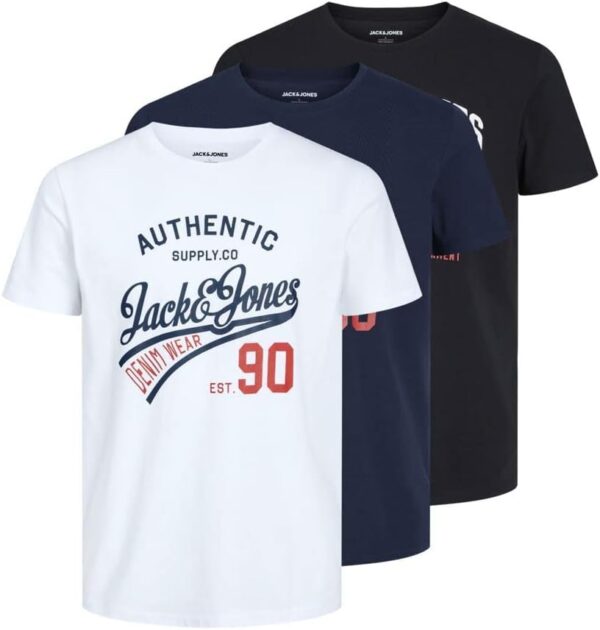 JACK & JONES T-Shirt 3-Pack Logo