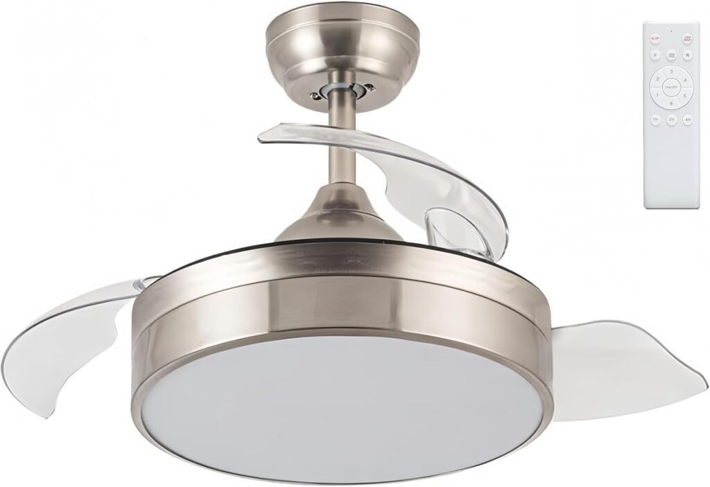LEDUNI Ventilador con Luz Lámpara