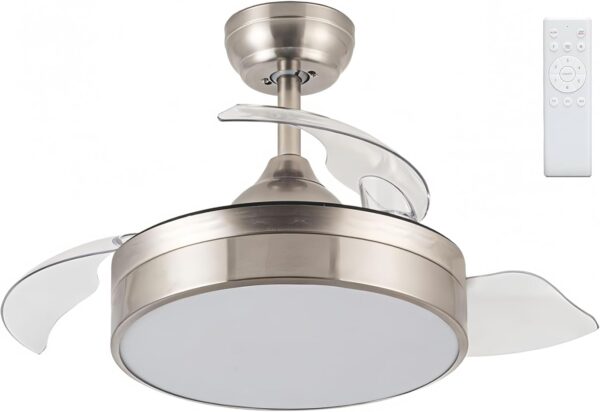 LEDUNI Ventilador con Luz Lámpara