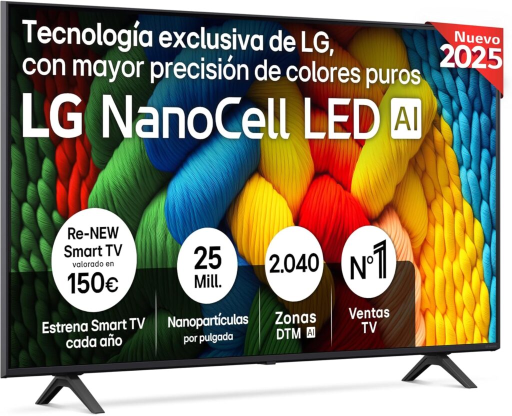 LG 55NANO80A6B - TV 55", 4K