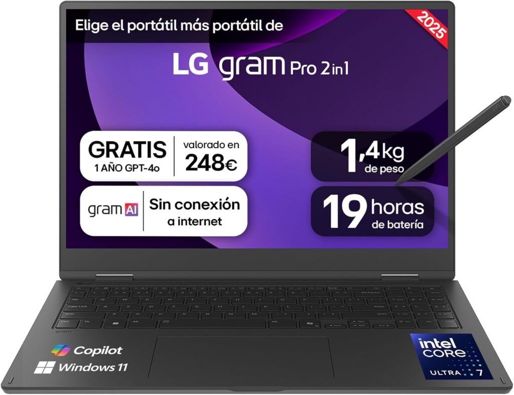 LG gram 16T90TP-K.AD88B Ordenador