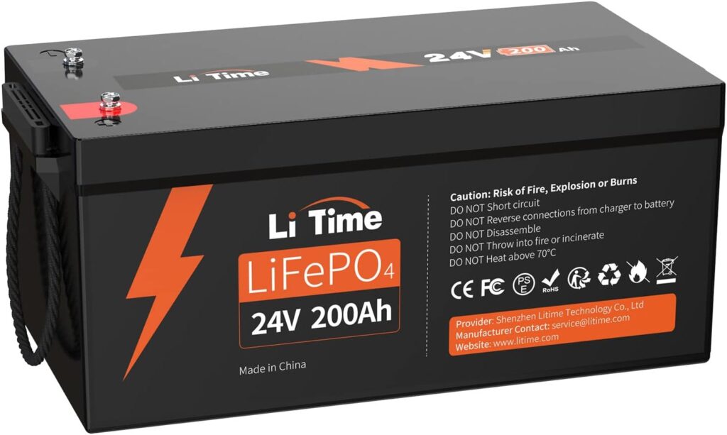 LiTime 24V 200Ah Batería de Litio,