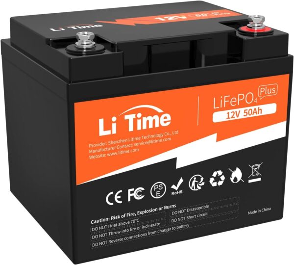 LiTime Bateria Litio 12V 50Ah,
