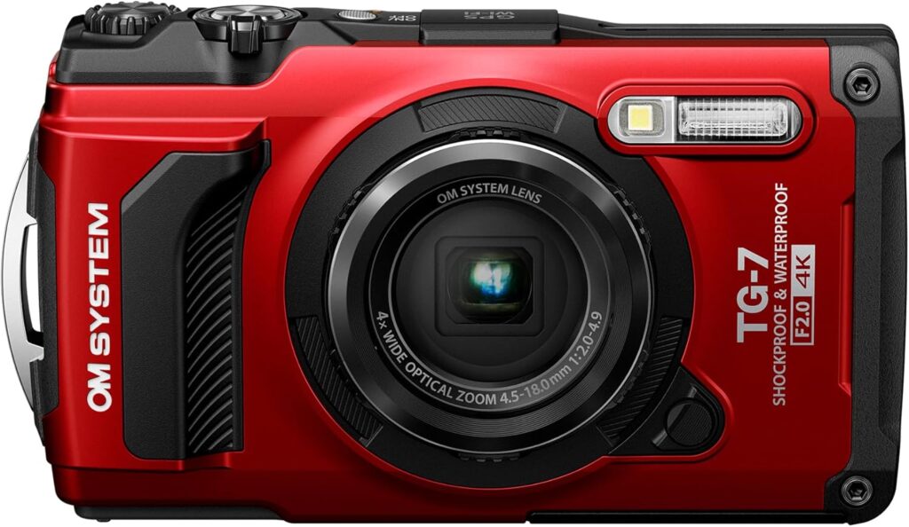 OM SYSTEM Cámara Tough TG-7, 12 MP,