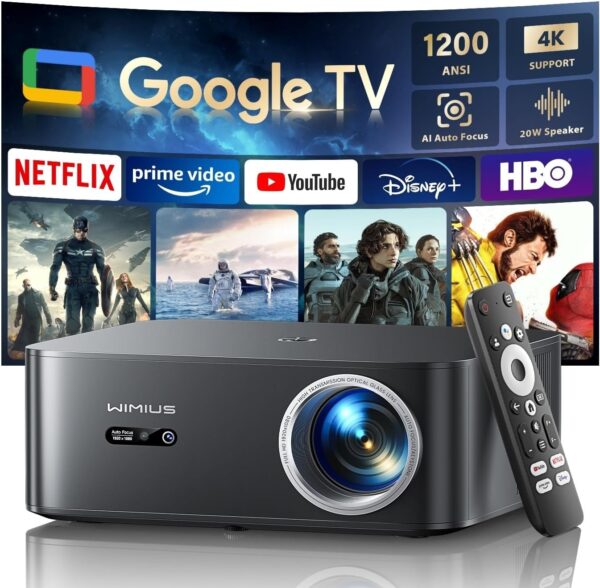 Proyector 4k【1200 ANSI/Google