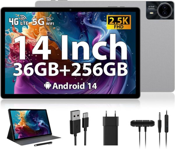 RUSHAR Tablet 14 Pulgadas,Android