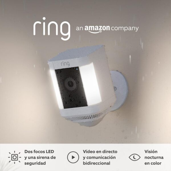 Ring cámara Plus con luces y