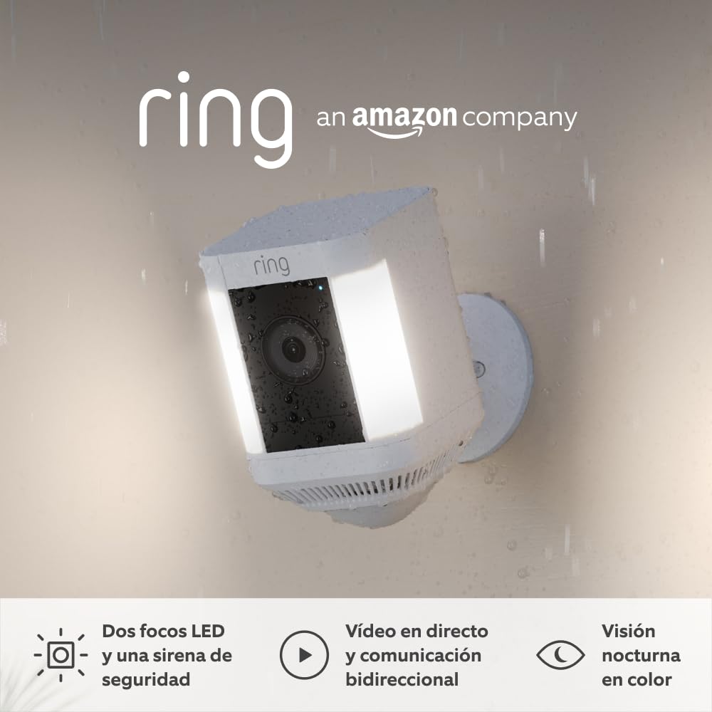 Ring cámara Plus con luces y