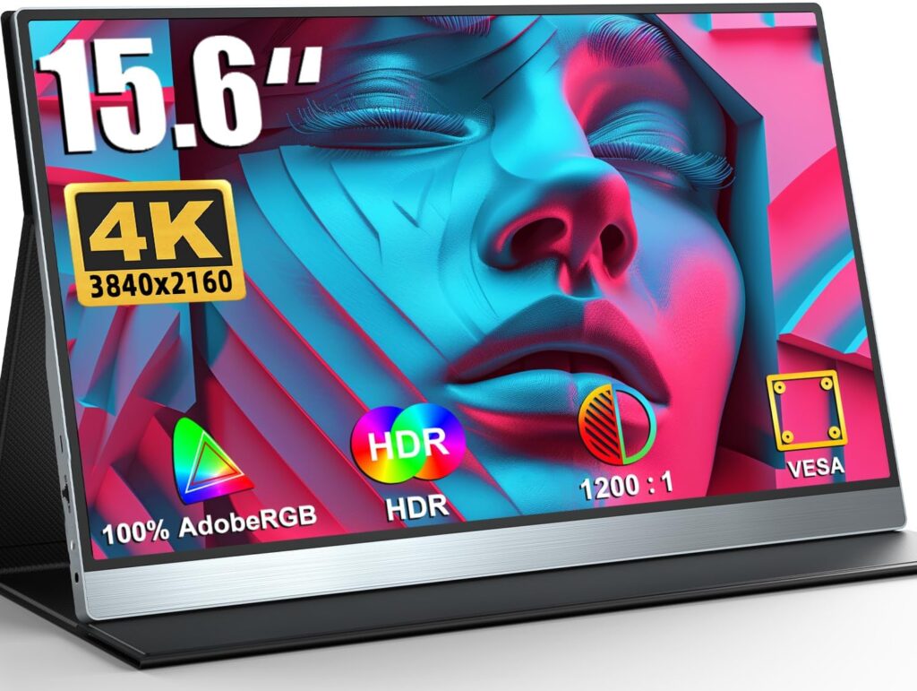 UPERFECT Monitor Portatil 4K 15,6