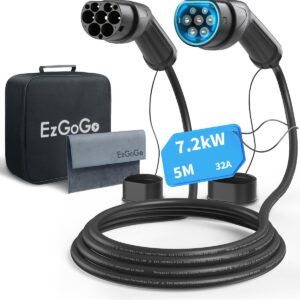 Ezgogo EV Cable de Carga Tipo 2,