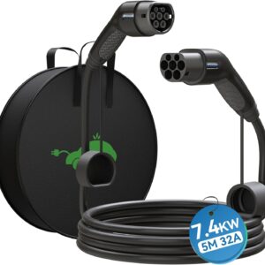 HiEVcar EV Cable de Carga Tipo 2,