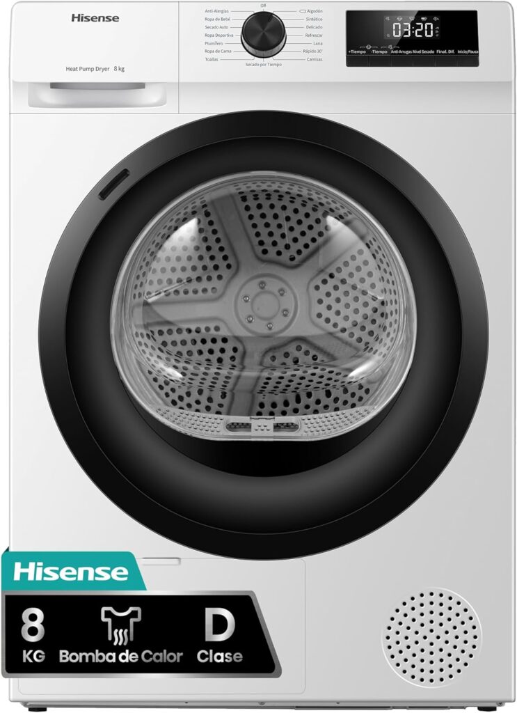 Hisense DHQE800BW2 - Secadora de
