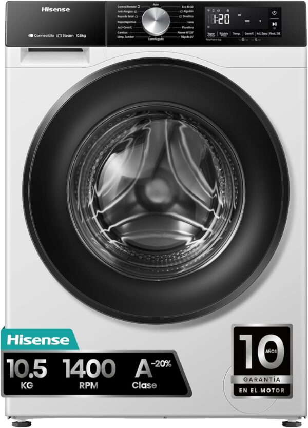 Hisense WF3S1043BW3 - Lavadora con
