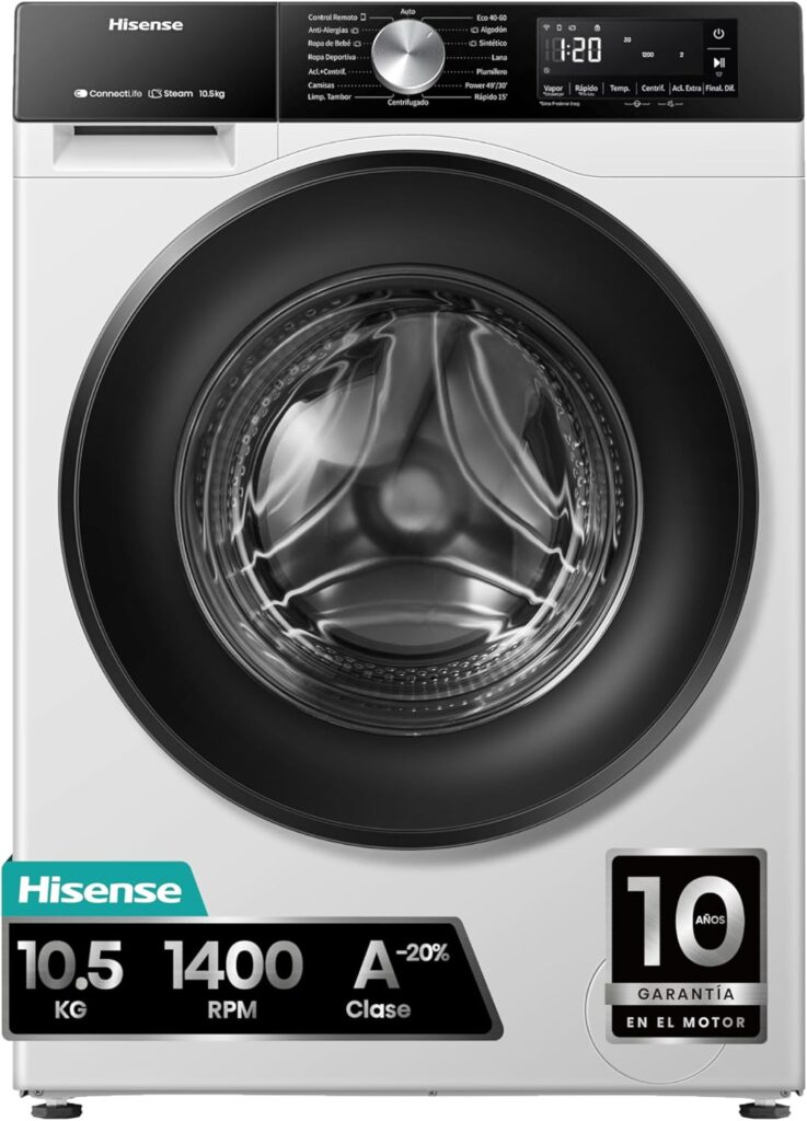 Hisense WF3S1043BW3 - Lavadora con
