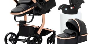 NADDLILY Cuero PU Carrito Bebe 3 en