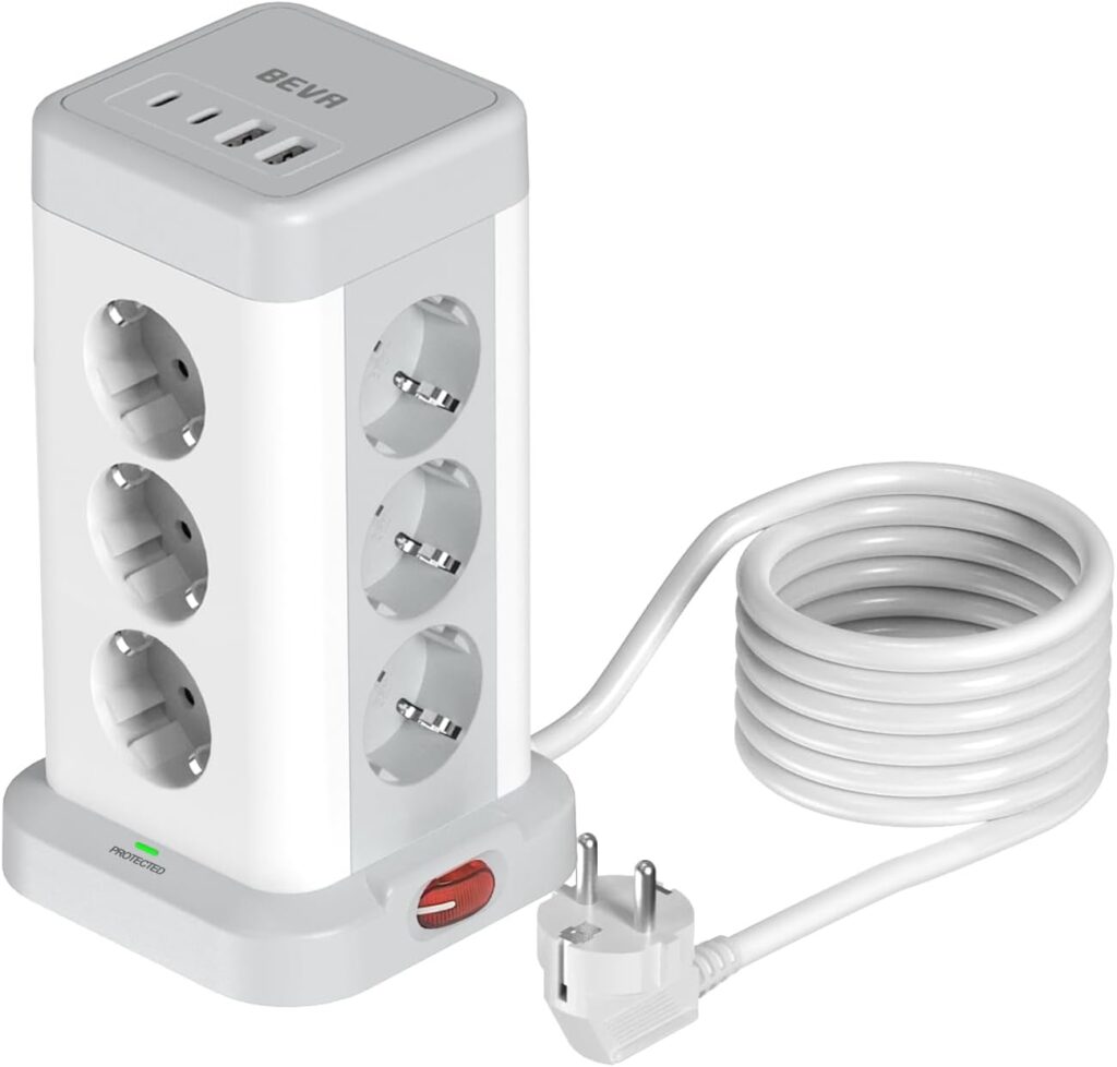 Regleta Enchufe Vertical 3680W,