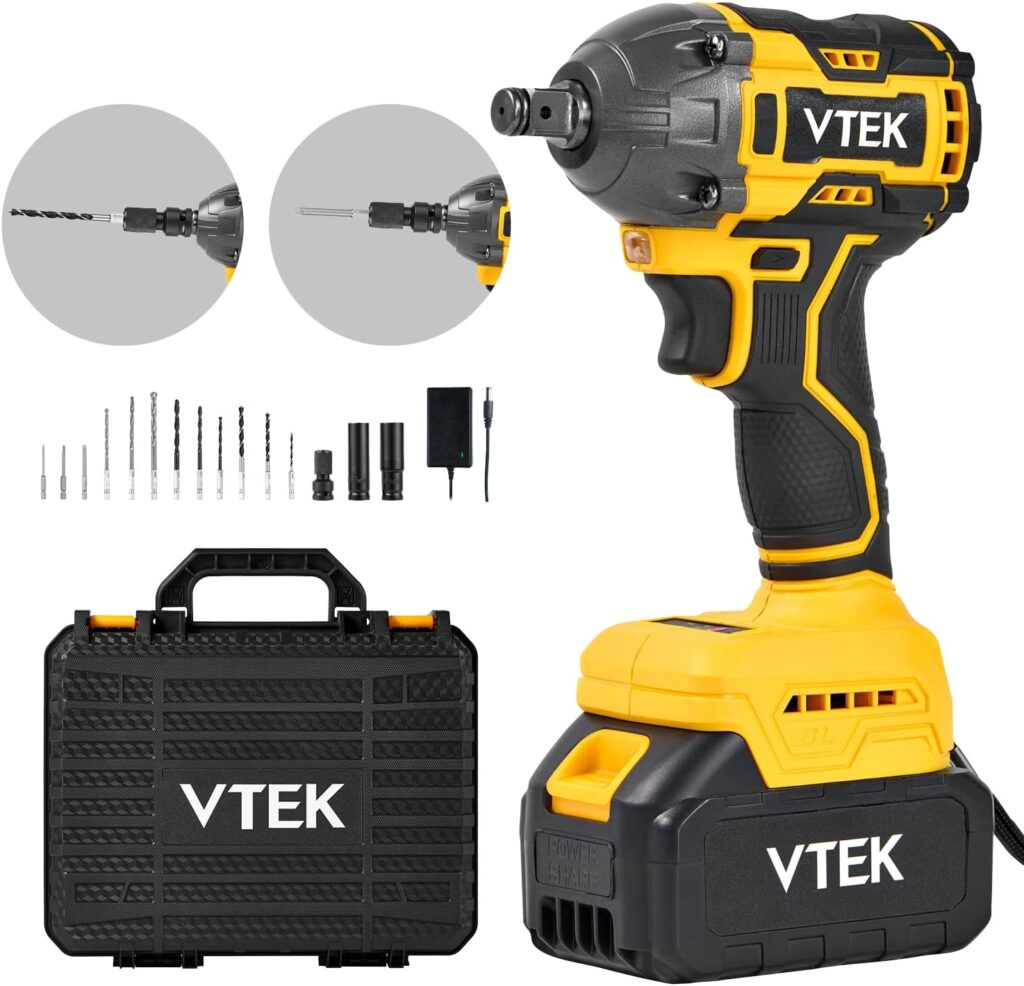 VTEK Llave de impacto inalámbrica