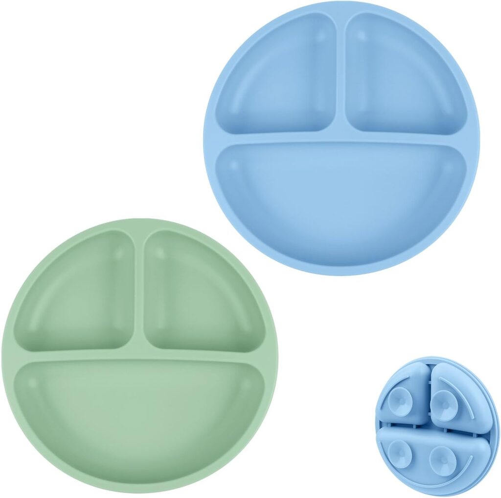 Vicloon Platos para Bebés,2 Piezas