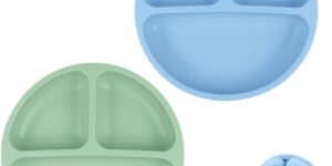 Vicloon Platos para Bebés,2 Piezas