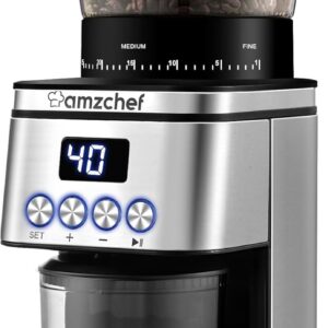 AMZCHEF Molinillo Cafe Electrico