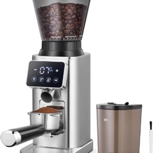 AMZCHEF Molinillo de Café Eléctrico