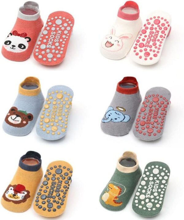 FedMois Cotton Non-Slip Socks for