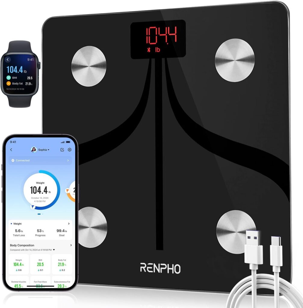 RENPHO Bascula de Baño con App,
