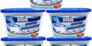 ANSIO Dehumidifier, White, Moisture ANSIO Dehumidifier, White, Moisture
