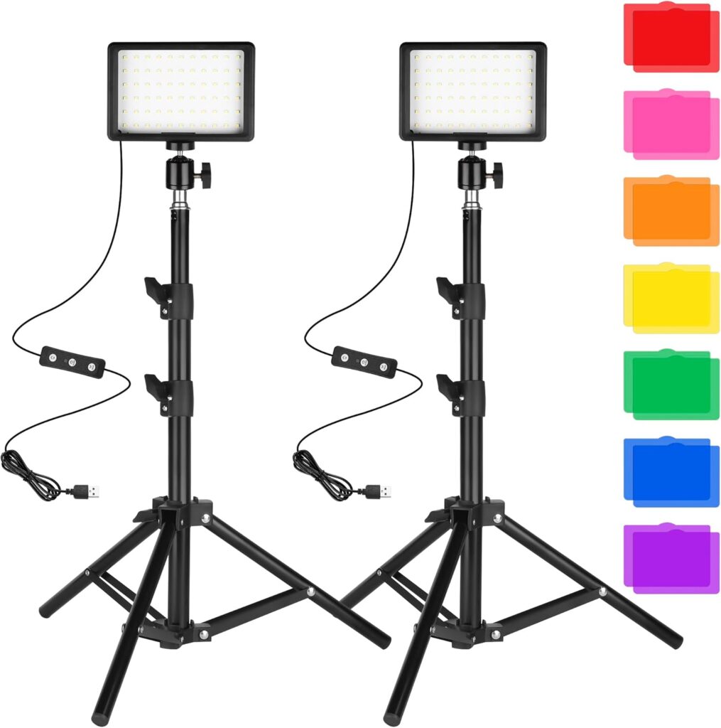 LED Photo and Video Light 2-Pack,