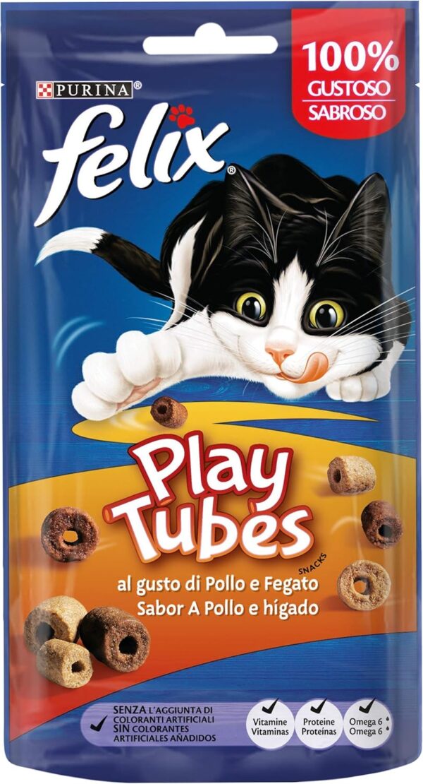 Purina Felix Play Tubes, Snack, Cat Purina Felix Play Tubes, Snack, Cat