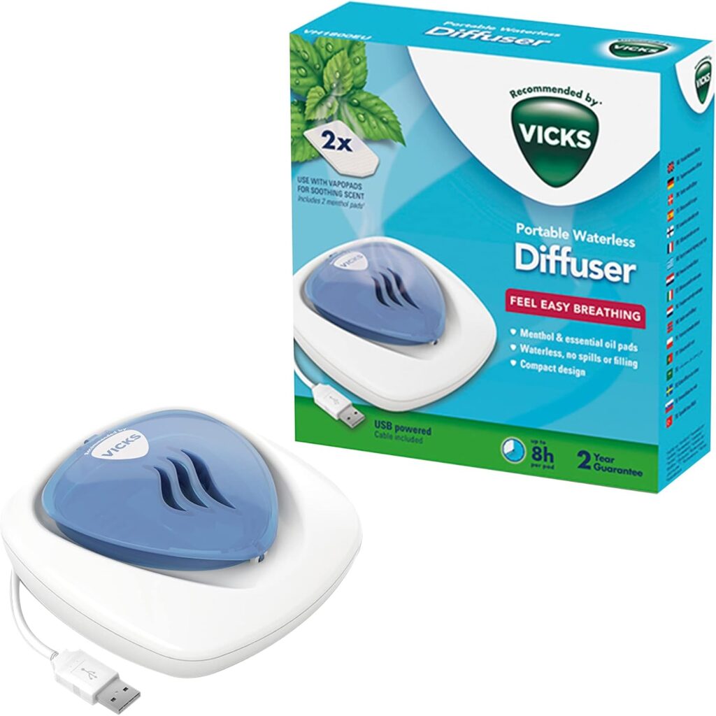 Vicks Waterless Portable Diffuser,