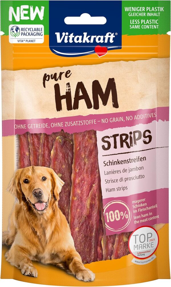 Vitakraft Pure Ham Strips Dog