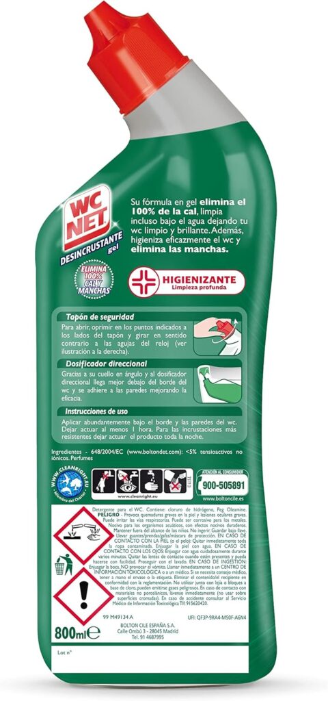 WC Net Toilet Descaling Gel Removes