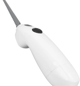 CUCHILLO ELÉCTRICO ACERO INOXIDABLE COLOR BLANCO